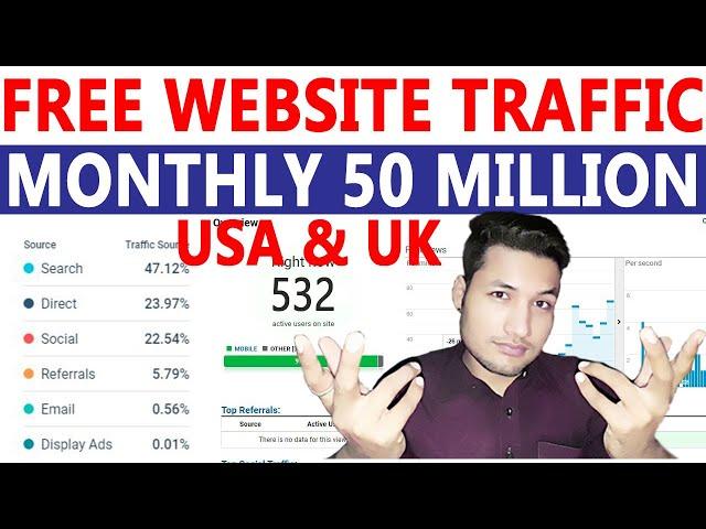 Get Free Unlimited Website Traffic From USA & UK ( 50 Million ) Free Website Traffic