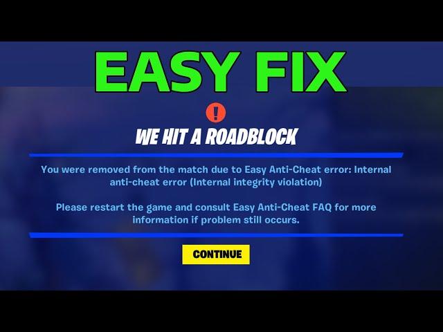 How To Fix Fortnite Easy Anti Cheat Error