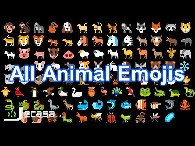 Emoji Meanings Part 57 - All Animal Emojis | Mammals, Birds, Amphibians, Reptiles, Sea, Bugs-Insects