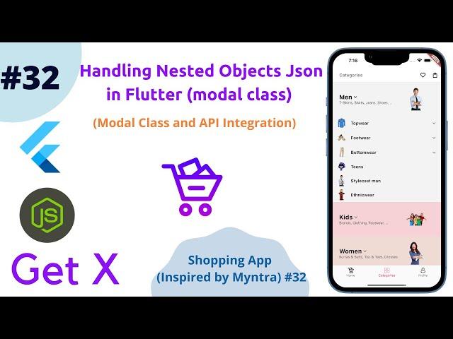 Flutter - Handling Nested complex Json Data || Modal Class creation || GetX API Integration #32