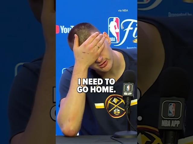 Jokic didn’t seem to care about winning the Finals  #nba #nbafinals #nuggets #jokic