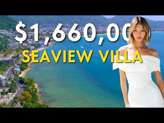 Touring a $1.6M THAI-Style sea view VILLA in PATONG BAY, PHUKET