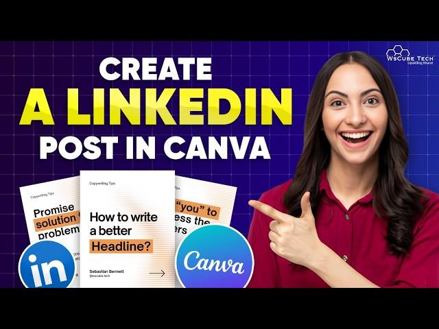 How to Design LinkedIn Posts Using Canva? - Full Tutorial