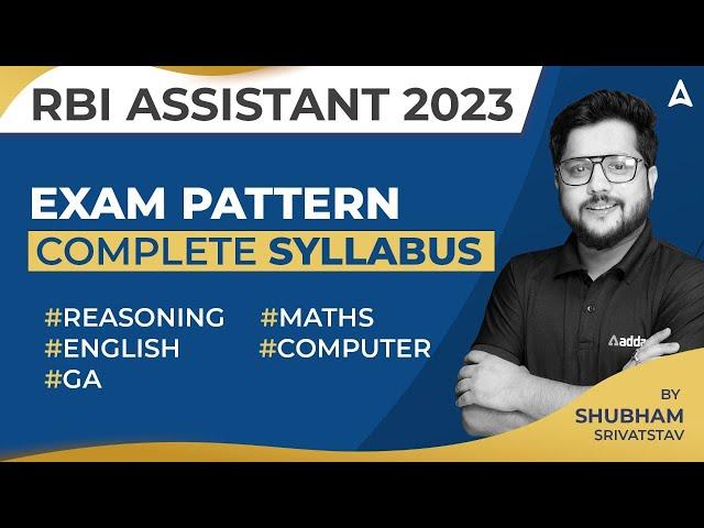 RBI Assistant Syllabus 2023 | RBI Assistant Syllabus and Exam Pattern 2023