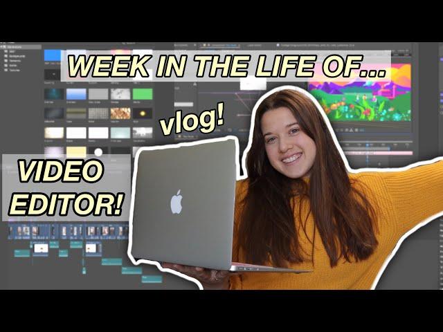 week in the life of a VIDEO EDITOR: youtube, macbook unboxing, edit with me, fanpage etc.