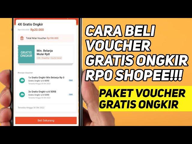 Cara beli voucher gratis ongkir Rp0 shopee | gratis ongkir shopee terbaru