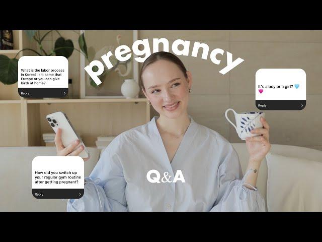 Pregnancy Q&A  huge culture shock of giving birth in Korea, fitness plan, baby name & more