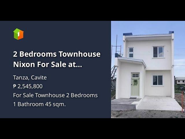 2 Bedrooms Townhouse Nixon For Sale at Pleasantfields, Tanza, Cavite