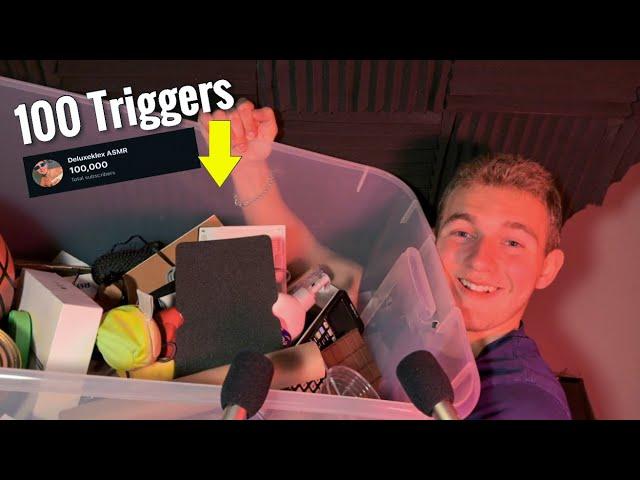 ASMR 100 Triggers for 100K Subscribers