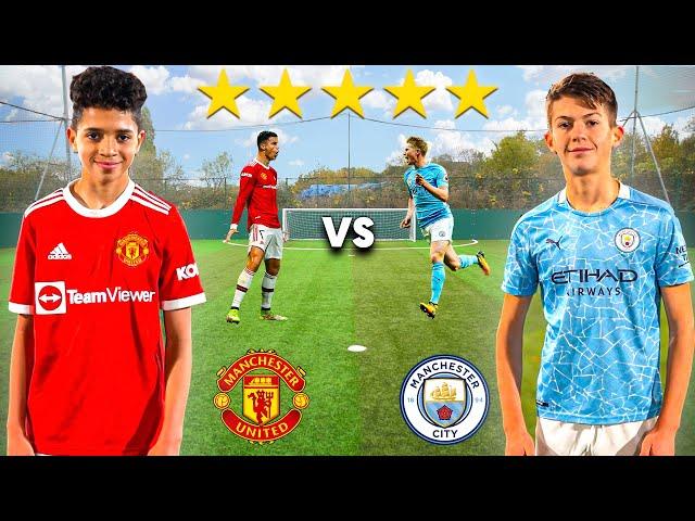 Kid RONALDO vs Kid KEVIN DE BRUYNE.. Man U vs Man City Football Competition