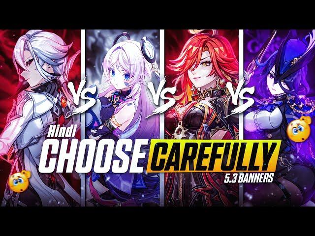 [HINDI] Which 5 Star You Should Pull? Mavuika Vs Arlecchino Vs Clorinde Vs Citlali | Genshin 5.3