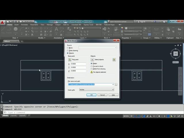 How to Create a WBlock in AutoCAD