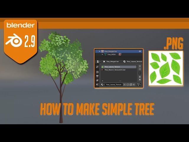 Blender 2.9 - How To Make a Simple Stylized Tree