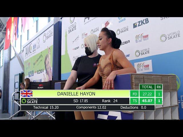 AWC22 - Danielle Hayon - Solo: Free Dance Senior (20.05.2022)