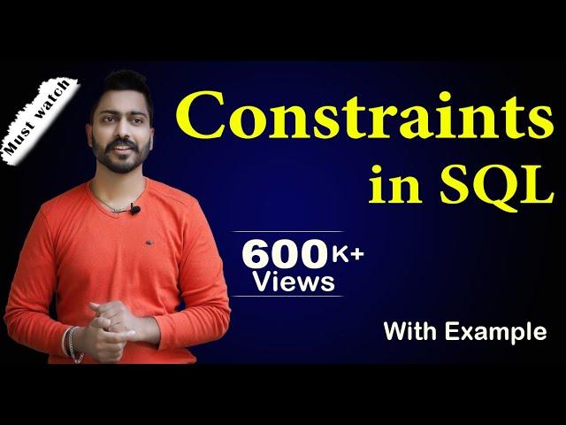 Lec-58: Constraints in SQL in Hindi | DBMS