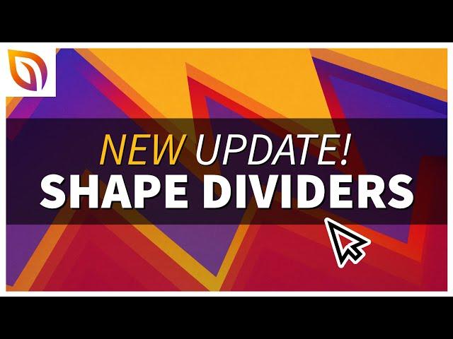 NEW Shape Dividers - Create STUNNING Design Effects In WordPress