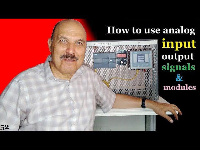 How to use analog input/output signals / modules - siemens s7-1200 plc programming tutorial