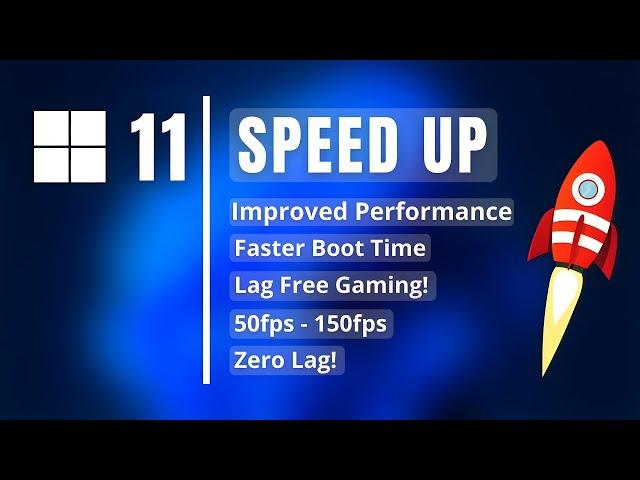 How to Make Windows 11 Faster | Speed Up Windows 11 | Optimize Windows 11 for Gaming! | (2024)