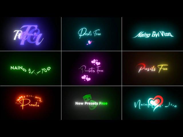  Top 10+ Alight Motion Text Animation Presets