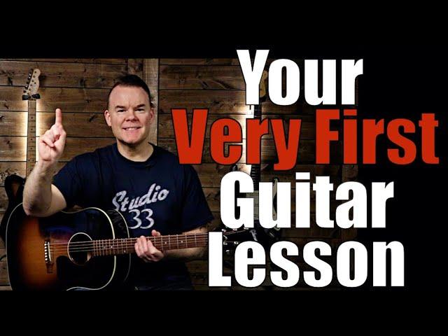 Brand New to Guitar? Start Here! (Very First Beginner Guitar Lesson)