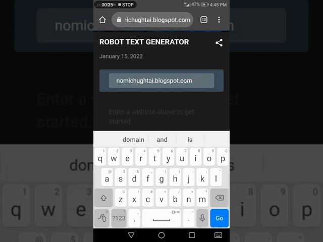 how can generate txt.robot for blogger