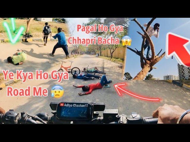 Ye Kya Ho Gya Road Me  Pagal Ho Gya Chhapri Bacha Sab  Moto Vlogs