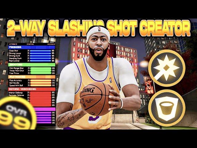 *NEW* GAME BREAKING 2 WAY SLASHING SHOT CREATOR BUILD IN NBA 2K21 NEXT GEN! (ANTHONY DAVIS BUILD!)