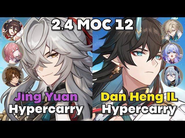 MOC 12 | E1S1 Jing Yuan 4 Star Team Hypercarry & E0S0 Dan Heng IL Hypercarry | Honkai Star Rail 2.4