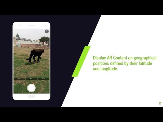 Location based AR app with web panel