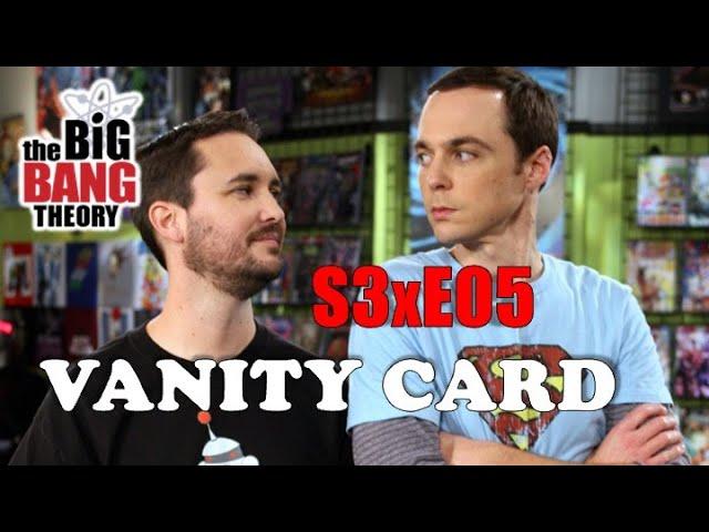 Big Bang Theory #episode5  Vanity Card