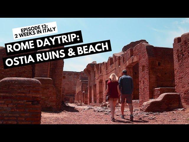 Rome Day Trip: Ostia Antica Ruins and Beach (Lido) | Day 13 - Two Weeks in Italy