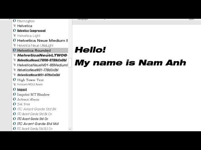 Add Helvetica Neue Font in Microsoft Word || How To Install Helvetica Neue Font in Windows 11