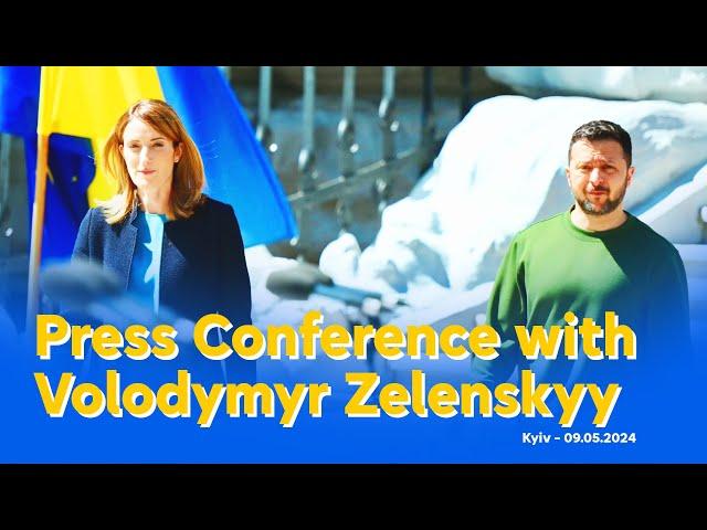 Press Conference with the President of Ukraine Volodymyr Zelenskyy - 9th May 2024