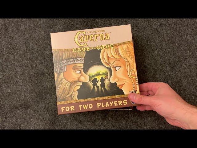 Caverna Cave vs Cave 2 Player Board Game Unboxing - Caverna Board Game