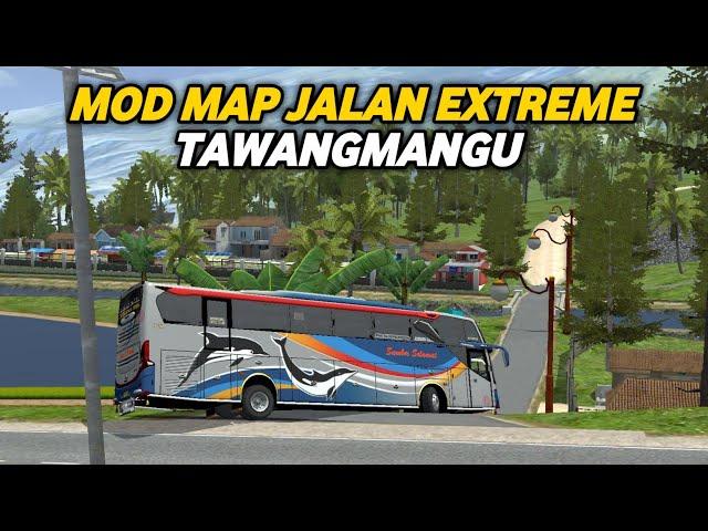 GAK NYANGKA SE EXTREME INI‼️ MOD MAP JALAN EXTREME TAWANGMANGU BUSSID