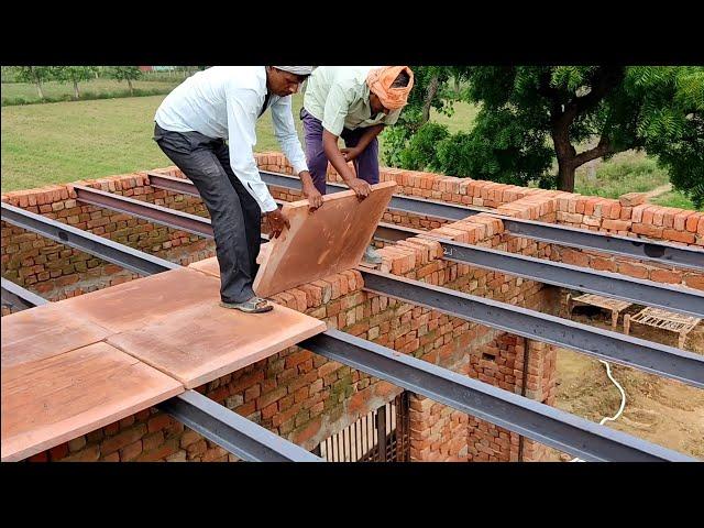 amazing low cost home working processing selaab making | गाटर पत्थर की छत बनाने का तरीका ओल्ड तकनीक