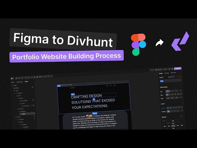 Figma to Divhunt | Building a Portfolio Website Without Code