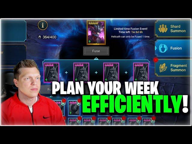 WEEKLY KICKOFF! Plan your week efficiently! | RAID Shadow Legends