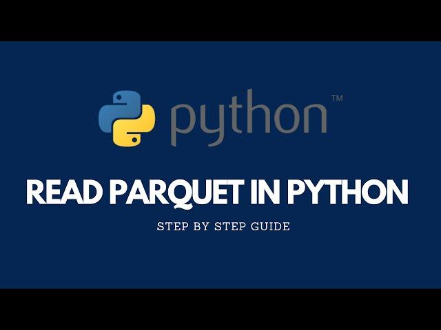 Reading Parquet Files in Python