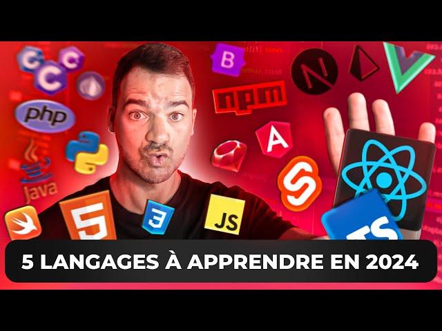 Top 5 des Langages de Programmation à Apprendre en 2024 (Pour Décrocher un Job Rapidement)