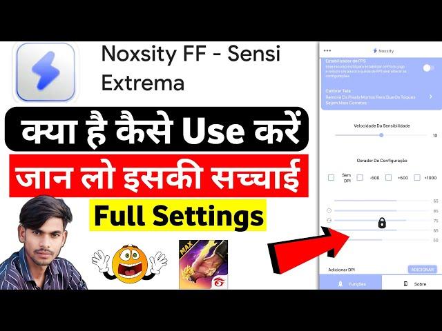 Noxsity Ff Sensi Extrema How To Use | Noxsity Ff Sensi Extrema Kaise Use Kare | Noxsity Ff