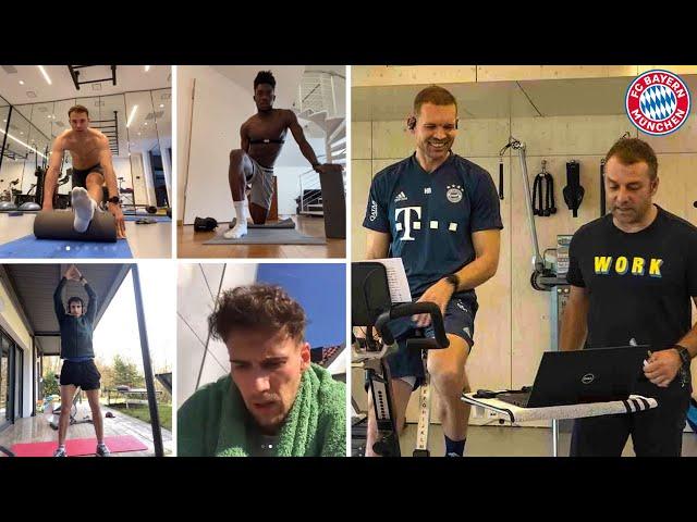 How FC Bayern's stars take part in cyber training