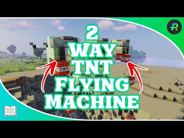 Two Way TNT Flying Machine | Tutorial | Minecraft 1.20+ Java