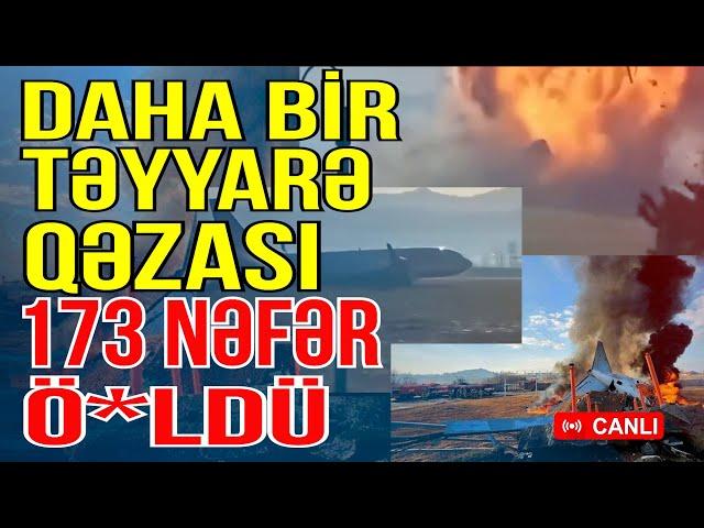 Sərnişin təyyarəsi qəzaya uğradı-173 nəfər həlak oldu-Xəbəriniz Var? - Media Turk TV