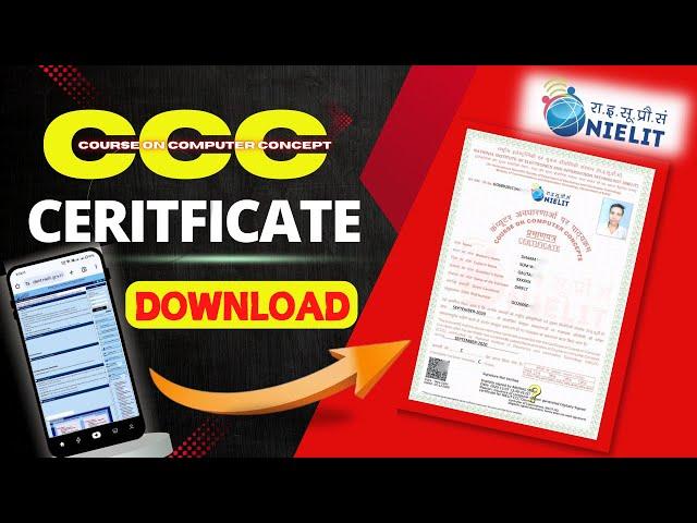 CCC Certificate Download Kaise Kare || Nielit