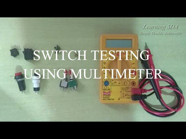 How to test switch using multimeter | switch testing using multimeter | switch test