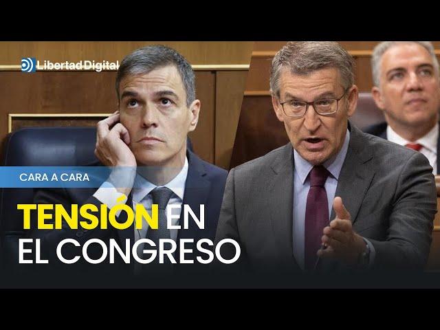 Tenso cara a cara entre Sánchez y Feijóo