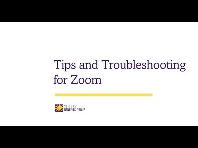 Tips and Troubleshooting for Zoom on an Apple iPhone or iPad