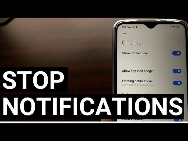 Stop a Website from Sending Chrome Notifications