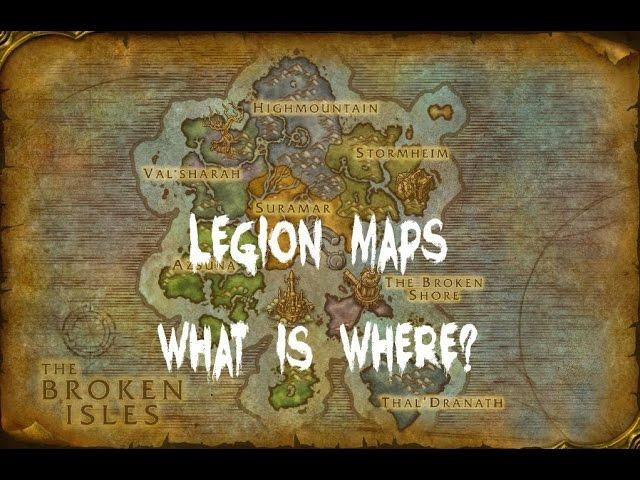 Legion Maps breakdown, a look at all the new areas!